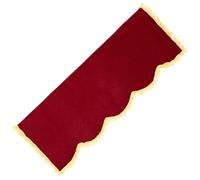 Beaupretty Upright Piano Protective Cover with Tassels Made of Pleuche Simple Design Elegant Practical Dust Cover to Preserve Musical Instruments Suitable for Home Or Studio Use