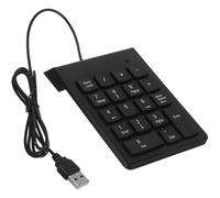 Beaupretty USB Wired Numeric Keypad 19-key Compact Number Pad for Laptop with Sturdy Plastic Construction, Low Profile Design, for Banking and Finance Professionals