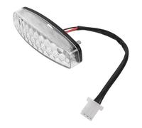 Beaupretty V LED Rear Brake Tail Light for Atv Riders, Three Wire | Plastic Alloy Housing, Easy Wiring Upgrade, White Finish, Sleek Modern Look for Rainy Mountain Rides