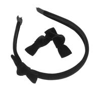 Beaupretty Velvet Bow Knot Hairband Cute Headbands for Elegant Velvet Hair Accessories for Parties Daily Wear and Photoshoots Black