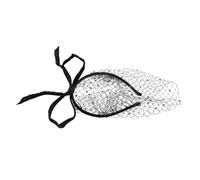 Beaupretty Vintage Black Veil Hairband with Lightweight Mesh Fascinator Soft and Breathable Bridal Headpiece for Womens Formal Occasions Elegant Banquet Hair Accessory