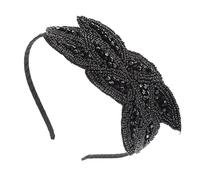 Beaupretty Vintage Bohemian Rhinestone Wedding Hairband for Women, Handcrafted Beaded Decorative Headband, Elegant Bridal Hair Accessory for Daily and Party Wear