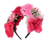 Beaupretty Vintage Butterfly Flower Crown Headband Elegant Mexican Style Headpiece for Halloween Themed Parties and Cosplay Events Comfortable and Lightweight Floral Hair Accessory