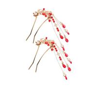 Beaupretty Vintage Chinese Tassel Hairpins Elegant Wedding Hair Accessories for Women Timeless Fish Leap Design for Hanfu and Traditional Costumes Durable and Comfortable for Celebrations