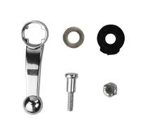 Beaupretty Vintage Clipper Head Adjusting Rod Lever 5pcs Set Metal Electroplated Silver Trimmer Accessory for Salon and Professional Use