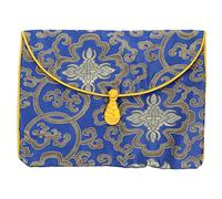 Beaupretty Vintage Ethnic Style Music Book Storage Bag Zen Buddhist Scriptures Pouch Sturdy Brocade Fabric Retro Design for Organizing Religious Texts