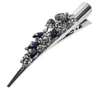 Beaupretty Vintage Floral Rhinestone Hair Clip Large Alligator Styling Accessory for Women Teen for Parties Daily Wear and Events Adds Glamour Elegance to Any Look