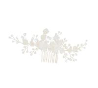 Beaupretty Vintage Flower Hair Comb for Bridal Special Occasions Golden Color Elegant Accessory for Weddings Proms and Parties Beautiful Floral Design for Women Girls