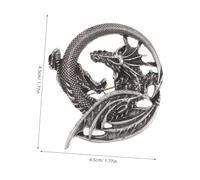 Beaupretty Vintage Gothic Medieval Punk Brooch Alloy Dragon Pin for Style Animal Jacket Lapel Badge Accessory Fade Resistant Jewelry Present