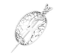 Beaupretty Vintage Hair Accessories Nordic Viking Knot Hairpin for Women Retro Bun Cuff Clips for Long Hair Styling for Teens and Girls