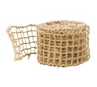 Beaupretty Vintage Hollow Grid Jute Ribbon with Wire 3-Yard Rustic Decorative Wrapping Ribbon for Home Décor Gardening and Crafting Multi-Function Wear-Resistant Jute Fabric