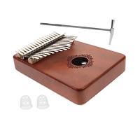 Beaupretty Vintage Kalimba Keys Thumb Piano for Beginners Miniature Kalimba Home Decor Polished Edges Sound for Music Lovers Elegant Design for All Ages