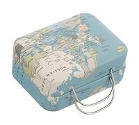 Beaupretty Vintage Mini Jewelry Box Retro Lash Packaging Case for Eyelash Storage Lightweight Easy to Open Portable Design with Handle for Makeup and Sundries Organization