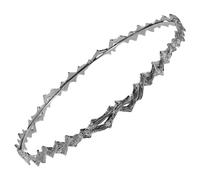 Beaupretty Vintage Non Slip Metal Hair Hoop for Women Classic Twisted Wave Crown Headband Minimalist Retro Hairband for Makeup Home Party and Daily Wear