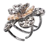 Beaupretty Vintage Rhinestone Decorative Hair Claw Clip for Women and Small Flower Design Lightweight Jaw Clip for Fine Long Hair Comfortable Stylish Accessory for Everyday and Party Use