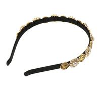 Beaupretty Vintage Rhinestone Hairband for Women Lightweight Bride Accessory Delicate White Baroque Headband for Weddings Anniversaries and Daily Fashion