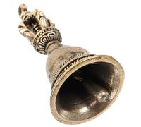 Beaupretty Vintage Small Copper Bell Keyring Pendant with Crisp Tone, Handmade Antique Style Hanging Ornament for Crafts, DIY Jewelry and Car Accessories