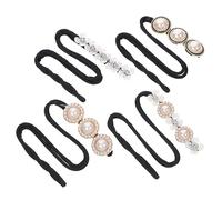 Beaupretty Vintage Style Pearl Ball Headband 4pcs Hair Bun Maker Set Styling Tool