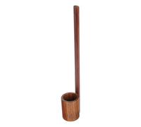 Beaupretty Vintage Style Wooden Wine Ladle with Long Handle Comfortable Grip Ergonomic Bamboo Spoon for Soy Sauce and Edible Oil Serving at Home