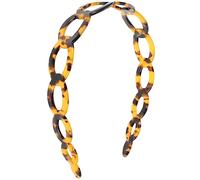 Beaupretty Vintage Tortoiseshell Acetate Headband Non-slip Geometric Hairband Decorative Hair Accessory for Women Face Washing and Shower Use