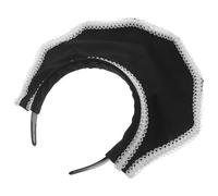 Beaupretty Vintage Victorian Style Black Headband for Women Hair Accessory for Medieval and Retro Costume Parties