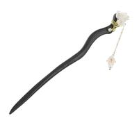 Beaupretty Vintage Wooden Hair Stick for Women Chinese Style Hair Chopsticks with Elegant Flower Tassel Traditional Cultural Design for Buns and Ponytails for Weddings and Festivals