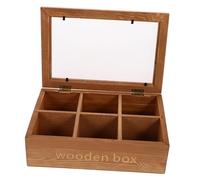 Beaupretty Vintage Wooden Jewelry Organizer Square Storage Box Lock Elegant Ring and Earring Display Storage Case