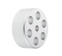 Beaupretty Vinyl Record Weight Stabilizer Silver Aluminum Alloy Disc Clamp with Non-slip Grip for Turntable Platter Stability Dj-grade Record Player Accessory