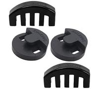 Beaupretty Violin Mute Accessories 4pcs Five-Claw and Round Style Rubber Mutes for Violin and Small Viola Practice