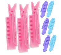Beaupretty Volumizing Hair Root Clips Set 9 Pcs Wave Hair Curlers for Women and Girls Pink Blue Purple
