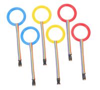 Beaupretty Walking Rope for Preschool Toddlers 6pcs Safety Leash with Anti-Lost Function Adjustable Length Kindergarten Supplies Blue Red Yellow Single Ring