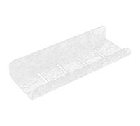 Beaupretty Wall Mounted Acrylic Bathroom Shelf Storage Rack Floating Shelf Organizer White Sturdy Non Aging Kitchen and Bathroom Storage Stand 30cm