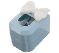 Beaupretty Wall Mounted Bowknot Toothpaste Dispenser No-Drill Toothpaste Tube Squeezer and Family Bathroom White Butterfly Bow with Organizer for Shower Use