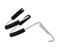 Beaupretty Wall Mounted Hair Dryer Holder with Hooks Durable Spiral Design Hair Straightener Stand for Home and Salon Use Maximizes Bathroom Space Efficiently