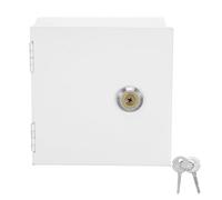 Beaupretty Wall Switch Lockout Cover, Electrical Outlet Guard Plate, 86 Type Metal Wall Plate Lock Safety Cover, White, for Electric Switch Panels and Socket, Homes and Offices