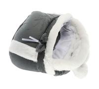 Beaupretty Warm Grey L Two-in-one Cat Backpack and Indoor Outdoor Pet Nest Soft-sided Carrier for Winter Outings