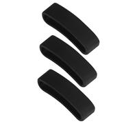 Beaupretty Watch Band Strap Keeper 3Pcs Black Silicone Compatible with Suunto Core Replacement Loops with Anti-Skid Design for Fitness and Casual Wear