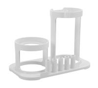 Beaupretty Water Flosser Holder Universal Organizer Stand for Oral Irrigator with Flosser Tip Storage, Space-Saving Wall Mount and Countertop Holder for Electric Toothbrushes and Oral Care