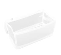 Beaupretty Waterproof Cosmetic Bag Makeup Bag Plastic and Metal 6.7 L White Foldable Travel Organiser for Travel
