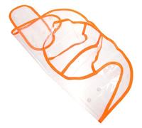 Beaupretty Waterproof Orange Dog Raincoat for Medium Dogs with Hood, Lightweight Pet Rain Jacket for Small Breed, Shiba, Border Collie, and Golden Retriever, Weather-resistant Puppy Rainwear