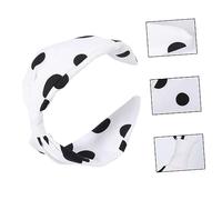 Beaupretty Wave Dot Fashion Hair Band for Women Chic Knot Headband Black White Dot Design Everyday Hair Accessory for Any Occasion
