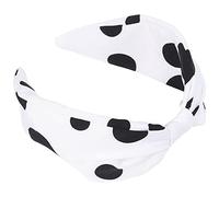 Beaupretty Wave Dot Hair Band for Women Fashionable Knot Headband Delicate Accessory Black Dot White for Everyday Wear and Special Occasions