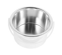 Beaupretty Wax Melting Pot Aluminum Alloy 105mm Inner Diameter Wax Warmer Replacement Bowl for Hair Removal Waxing Warmer Burner Silver
