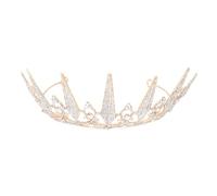 Beaupretty Wedding Crown Rhinestone Bride Tiara for Party Photo Activities