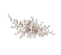 Beaupretty Wedding Hair Comb Pearl Clipping Beige Fascinators Bridal Head Accessory