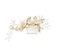 Beaupretty Wedding Hair Comb Rhinestone Clip Headpiece Crystal Bridal Hair Accessories (White)