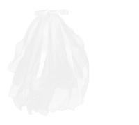 Beaupretty Wedding Veil Two Layers Flower Girl Headpiece for First Holy Communion Baptism Weddings Special Occasions Elegant Hair Accessory