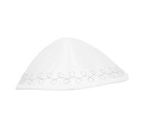 Beaupretty White Breathable Kippah Cap for Men and Teens Religious Prayer Yamulke Hat for Weddings Shabbat Israel Holidays Soft Judaica Skullcap for Cultural and Ceremonial Use