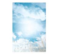 Beaupretty White Cloud Photography Backdrop Photo Prop with Sunny Sky Pattern for Still Life and Video Production Studio Use