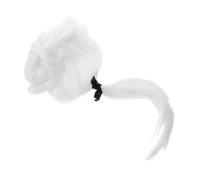 Beaupretty White Judge Wig for Men Cosplay Gentleman Style Lawyer Costume Accessory Reusable Headdress for Parties Balls and Role Play Events